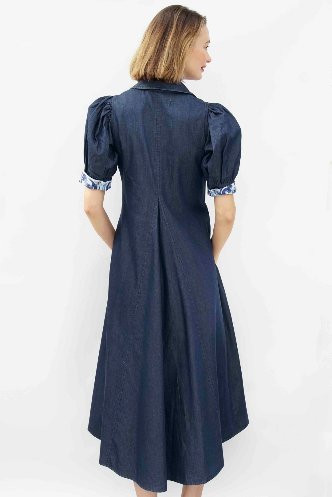 Dizzy-Lizzie Montauk Trapeze Denim Dress available at Barbara Katz