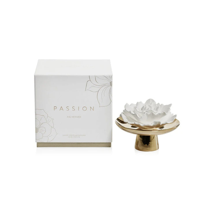 Zodax Apothecary Guild Inspire Porcelain Diffuser - Passion: Fig Vetiver available at Barbara Katz