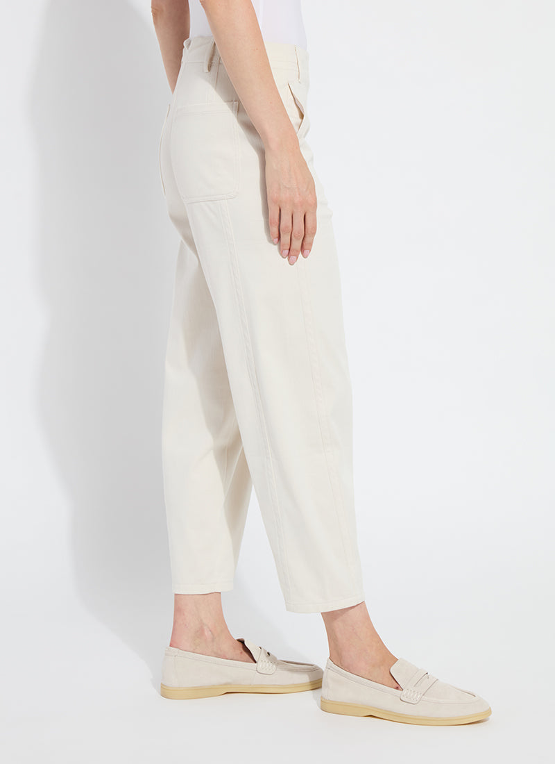 Lysse Anelise Barrel Trouser in Oat available at Barbara Katz