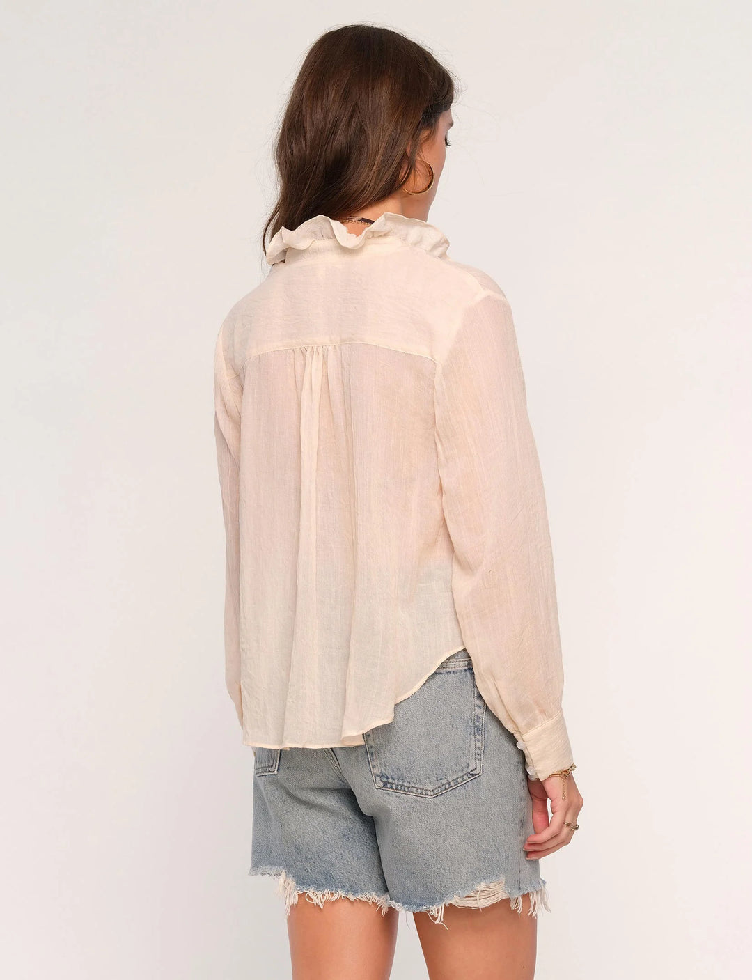 BK Rachel Shirt in Ecru available at Barbara Katz