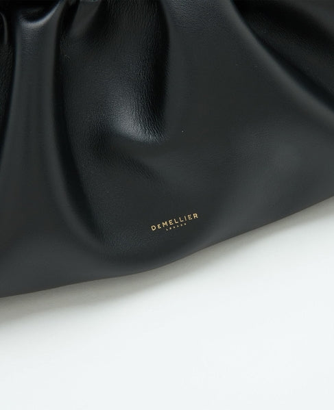 DeMellier Miami Clutch Black Smooth available at Barbara Katz