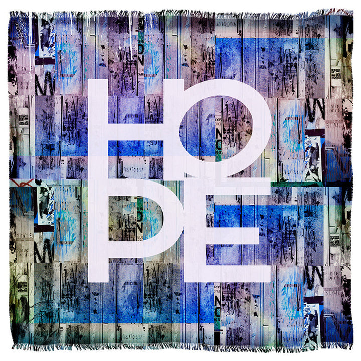 Suzi Roher Hungry for Hope Blues Scarf