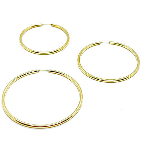 Deborah Grivas Endless 14KT Gold-Filled  Flex Hoop Earrings