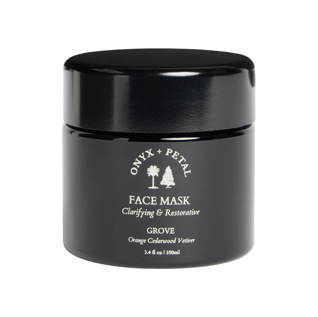 Onyx + Petal Grove Clarifying & Restorative Face Mask 3.4oz available at Barbara Katz