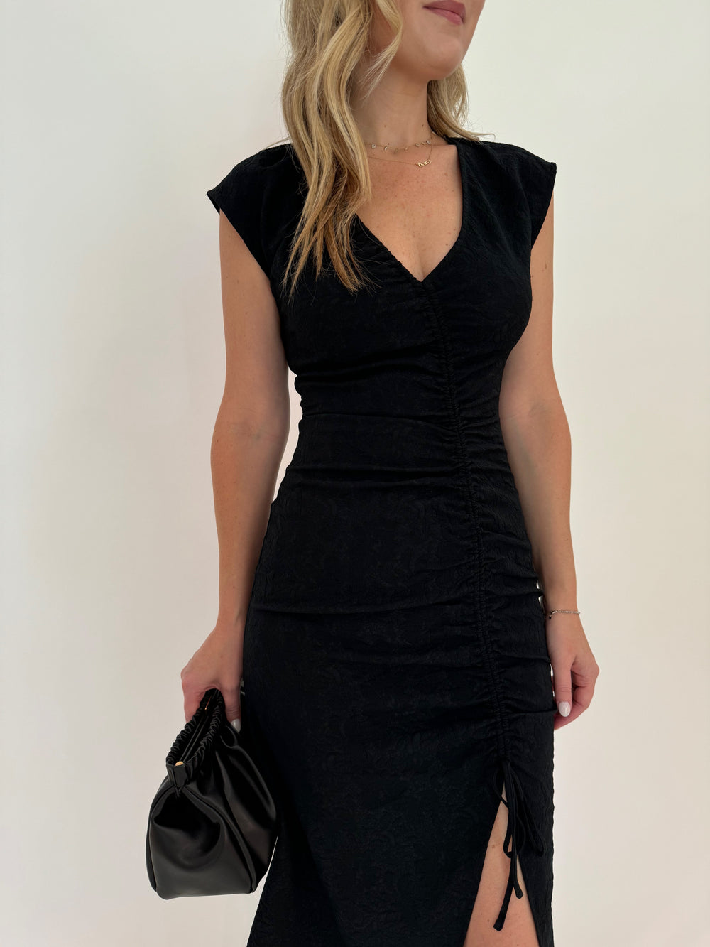 Rails Auren  Midi Dress in Black available at Barbara Katz