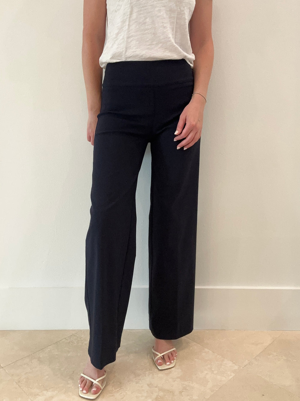 Elliott Lauren Control Stretch Wide Leg Pant - Navy