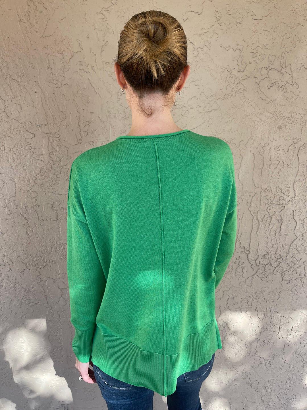 Center Seam Sweater - Green