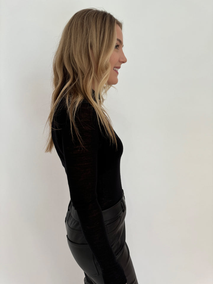 Aldomartins Norin Long Sleeve Top in Black available at Barbara Katz