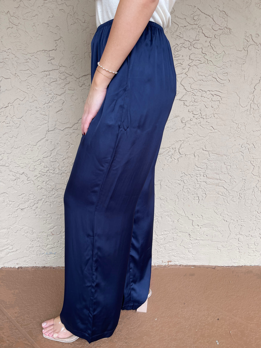 The Silky Simple Pant Navy