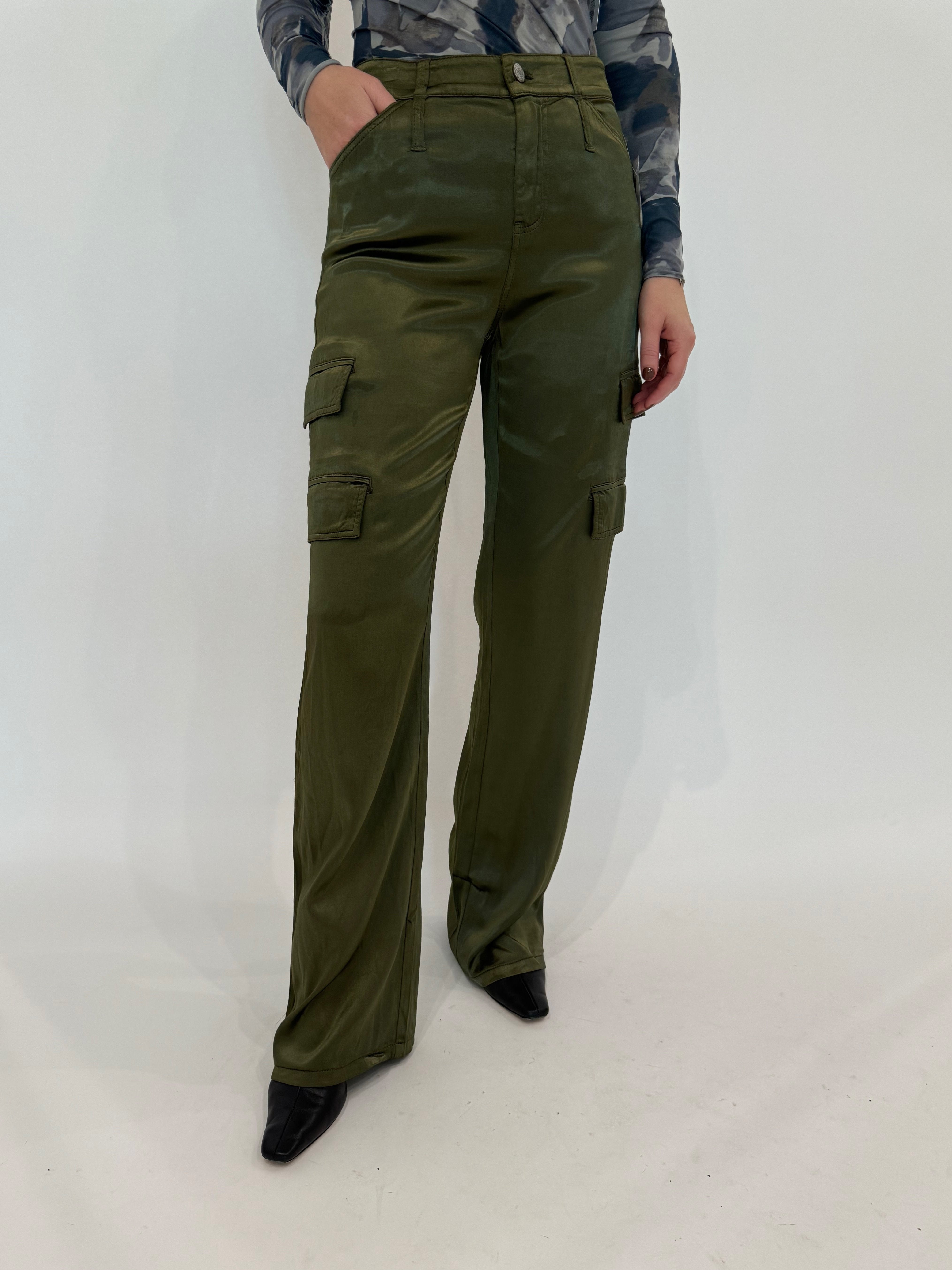 Silky cargo pants shops