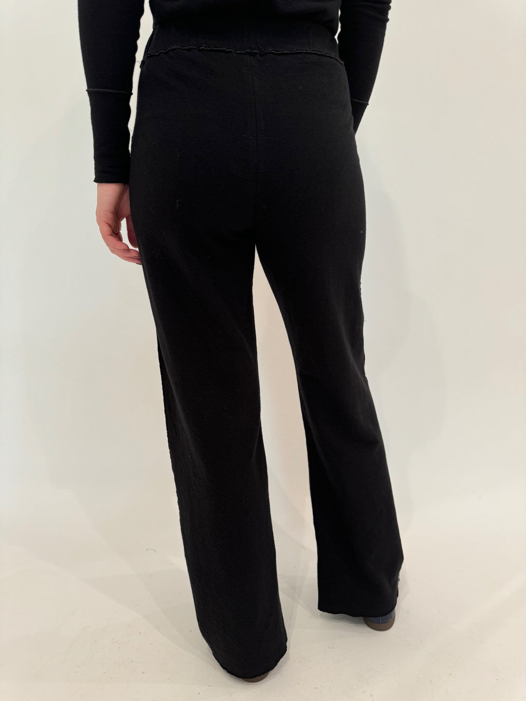 Goldie Stella Double-Faced Flare Pants in Black/Charcoal available at Barbara Katz