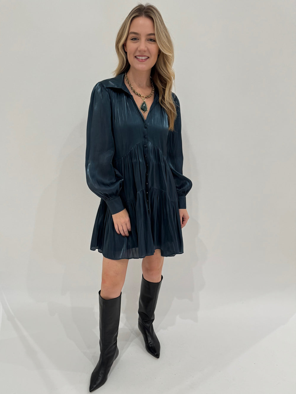 Cinq a Sept Lilly Dress in Nightfall available at Barbara Katz