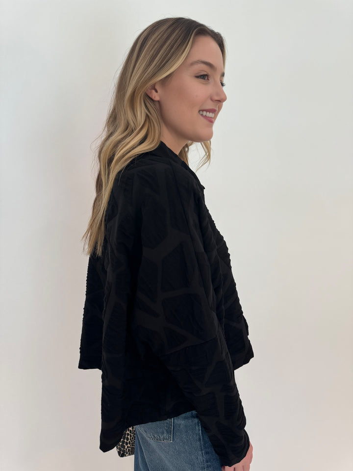 Beau Jours Antonia Long Sleeve Shirt in Black