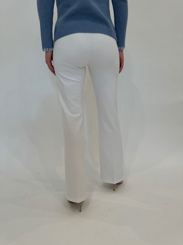 Peace of Cloth Jules Paramount Knit Pants in White available at Barbara Katz