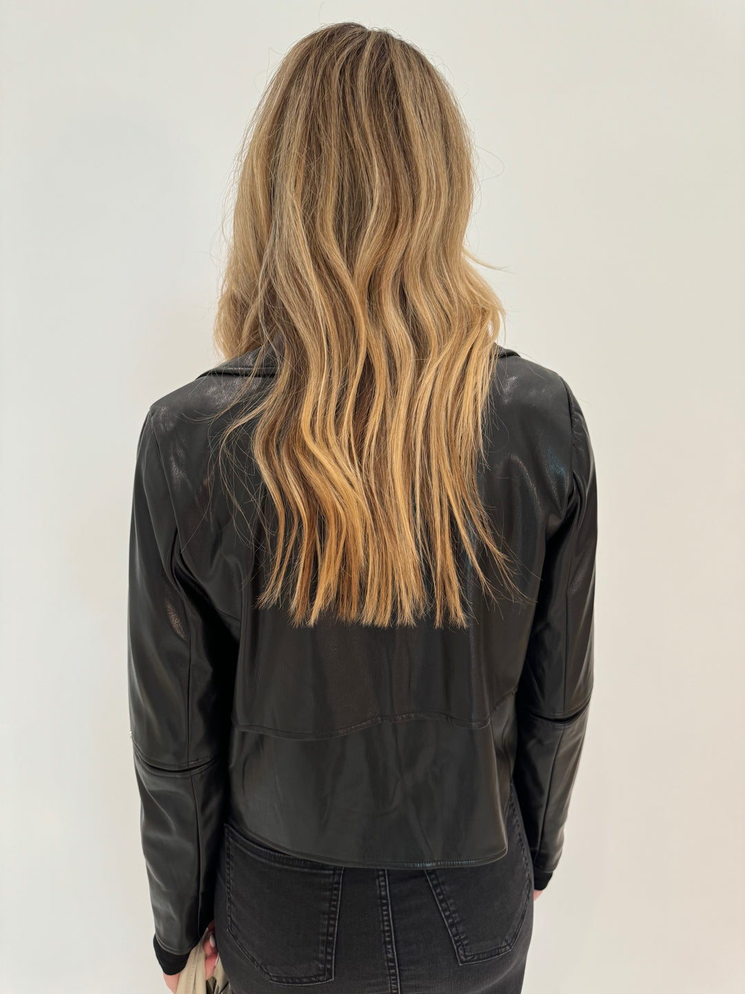 Adroit Atelier Ninon Vegan Leather Jacket in Black available at Barbara Katz