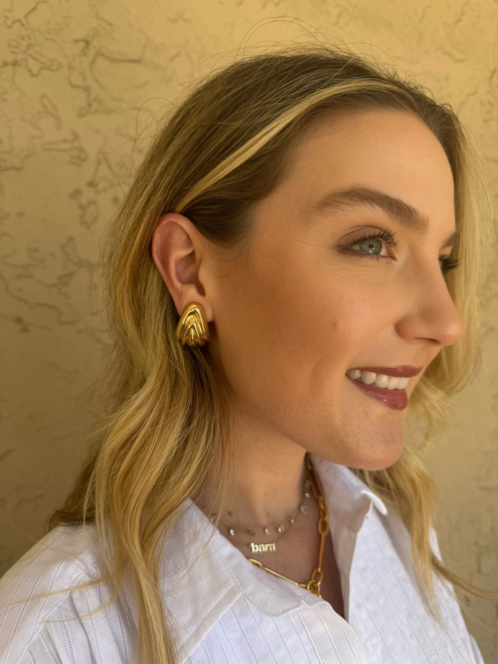 Ben Amun Plated Fan Clip On Earrings