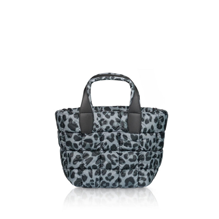 Vee Collective Porter Small Tote Bag in Grey Leopard available at Barbara Katz