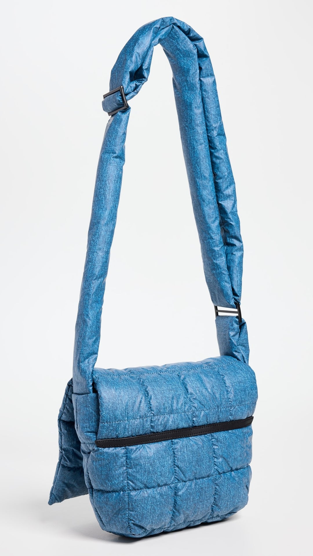 Vee Collective Porter Messenger Crossbody Bag in Denim available at Barbara Katz