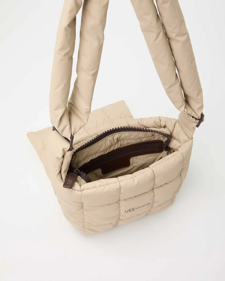 Vee Collective Porter Messenger Bag in Sand available at Barbara Katz