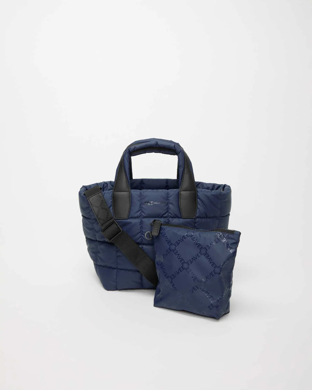 Vee Collective Porter Small Tote Bag in Deep Sea with removable pouch available at Barbara Katz