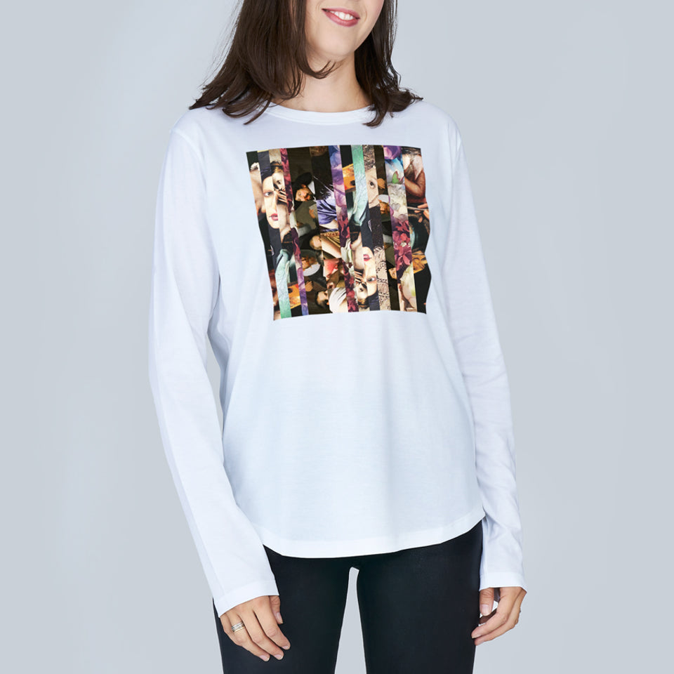 Suzi Roher The Catherine Long Sleeve Tee - Venetian Blinds