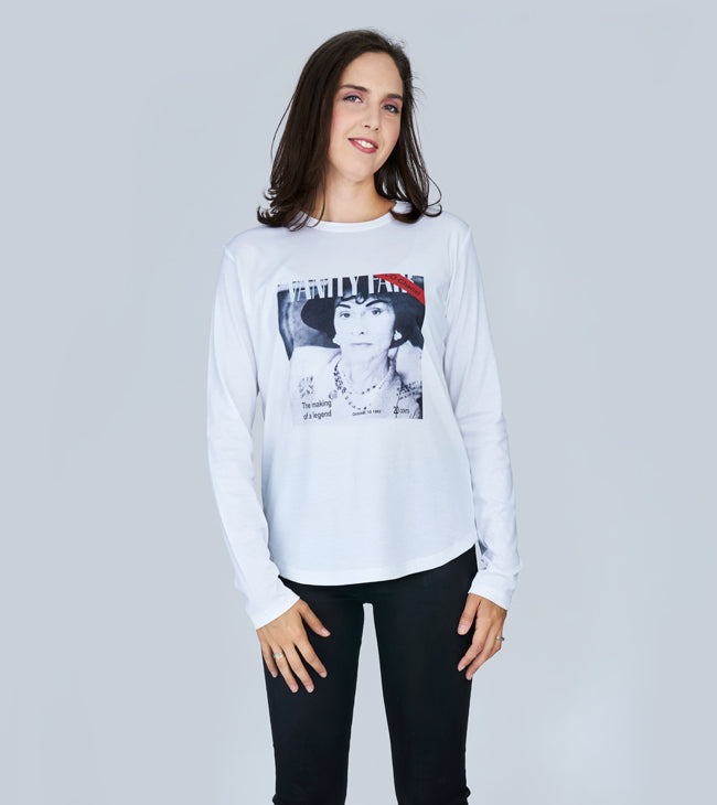 Suzi Roher The Catherine Long Sleeve Tee - Chanel