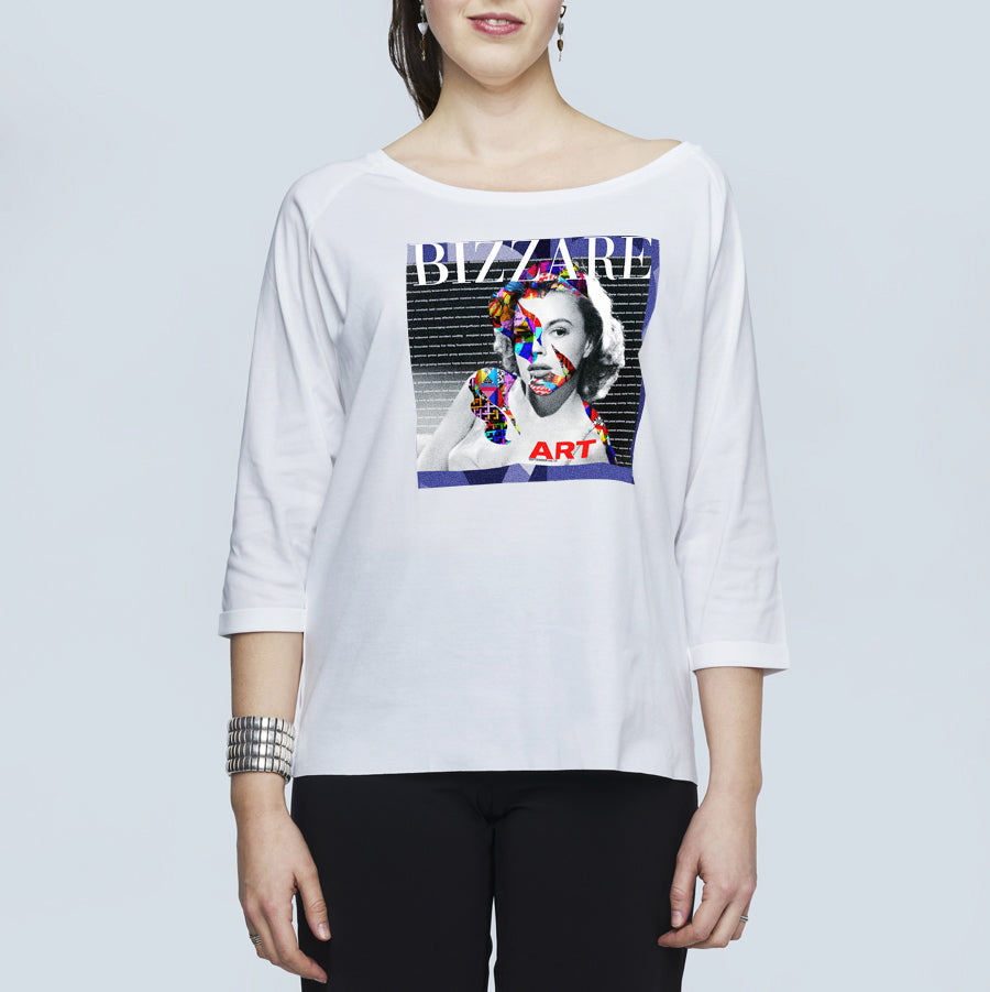 Suzi Roher The Bailey 3/4 Sleeve Tee - Bizzare Art