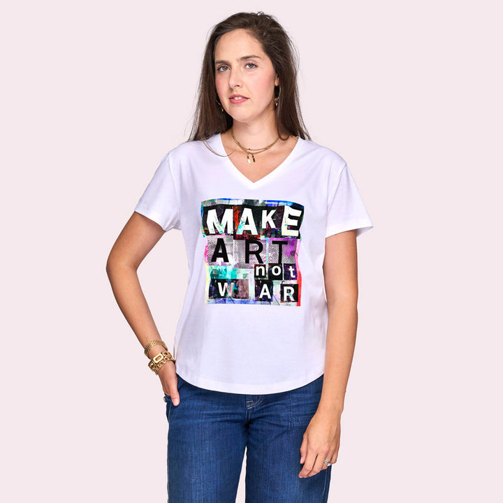 Suzi Roher The Viv T-Shirt - Make Art Not War