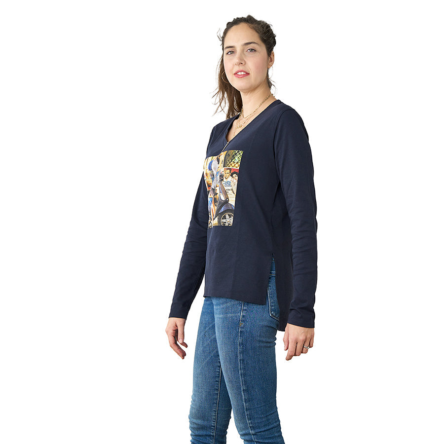 Suzi Roher The Violet Long Sleeve Tee - Parking In Rome