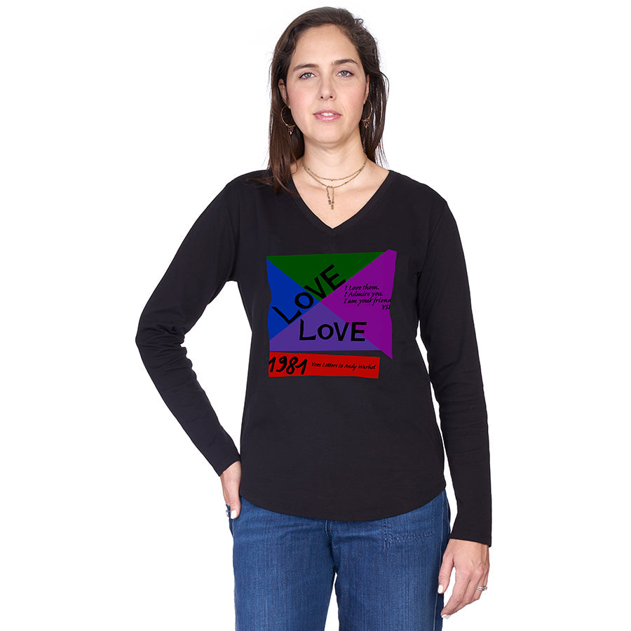 Suzi Roher The Victoria Long Sleeve Tee - YSL Love Letter