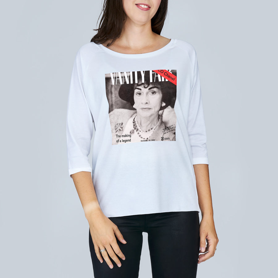 Suzi Roher The Bailey 3/4 Sleeve Tee - Chanel