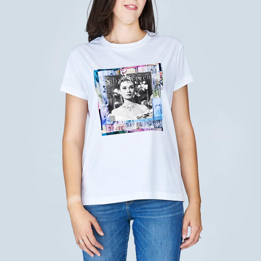 Suzi Roher The Niki T-Shirt - Silver Screen