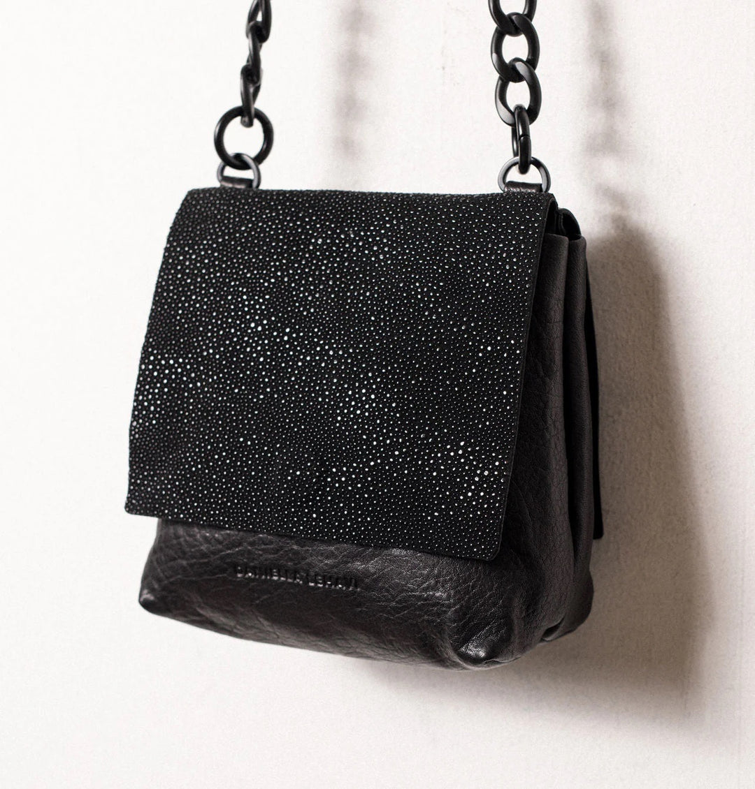 Daniella Lehavi Tutsi Mini Bag in Dazzle Black available at Barbara Katz