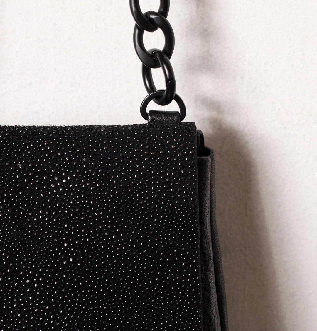 Daniella Lehavi Tutsi Mini Bag in Dazzle Black available at Barbara Katz