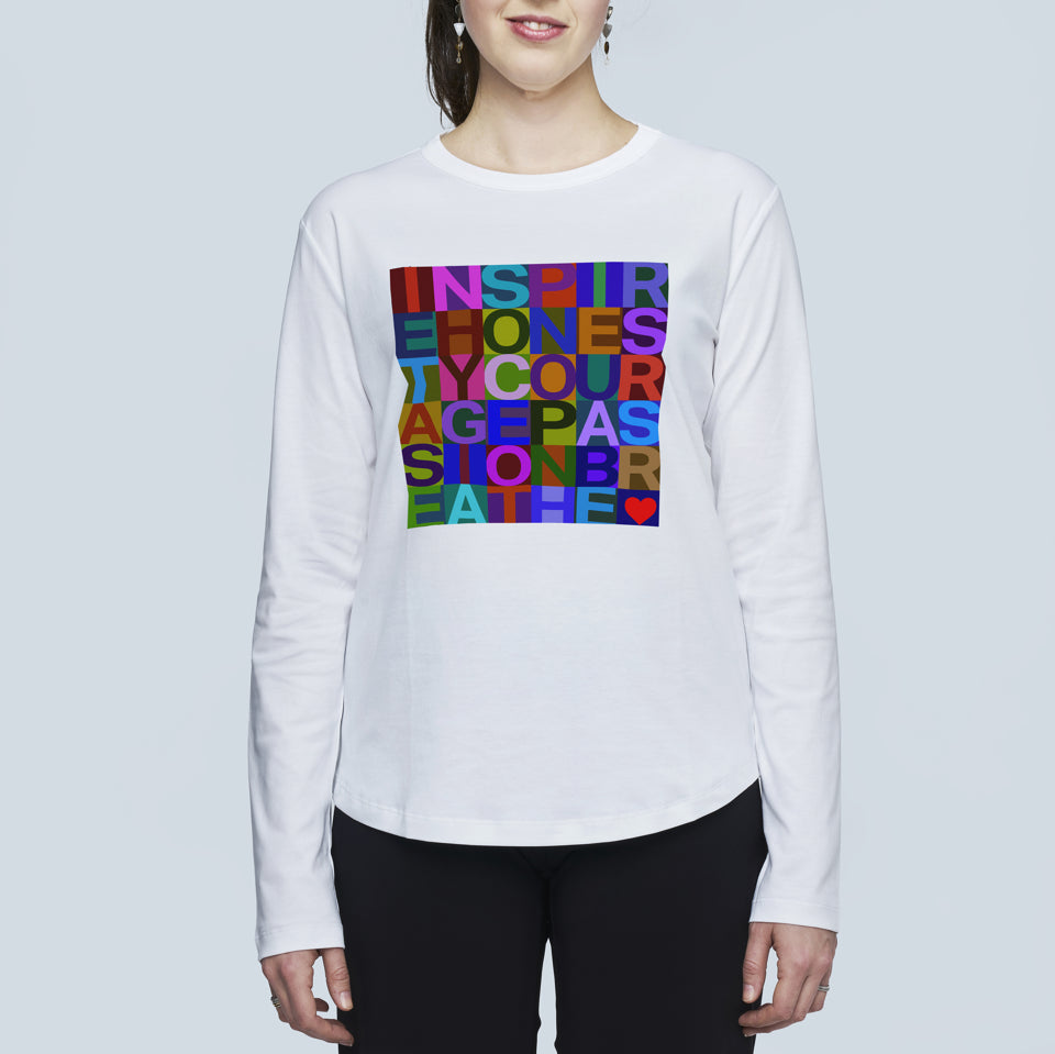 Suzi Roher The Catherine Long Sleeve Tee - 7 Letter Word