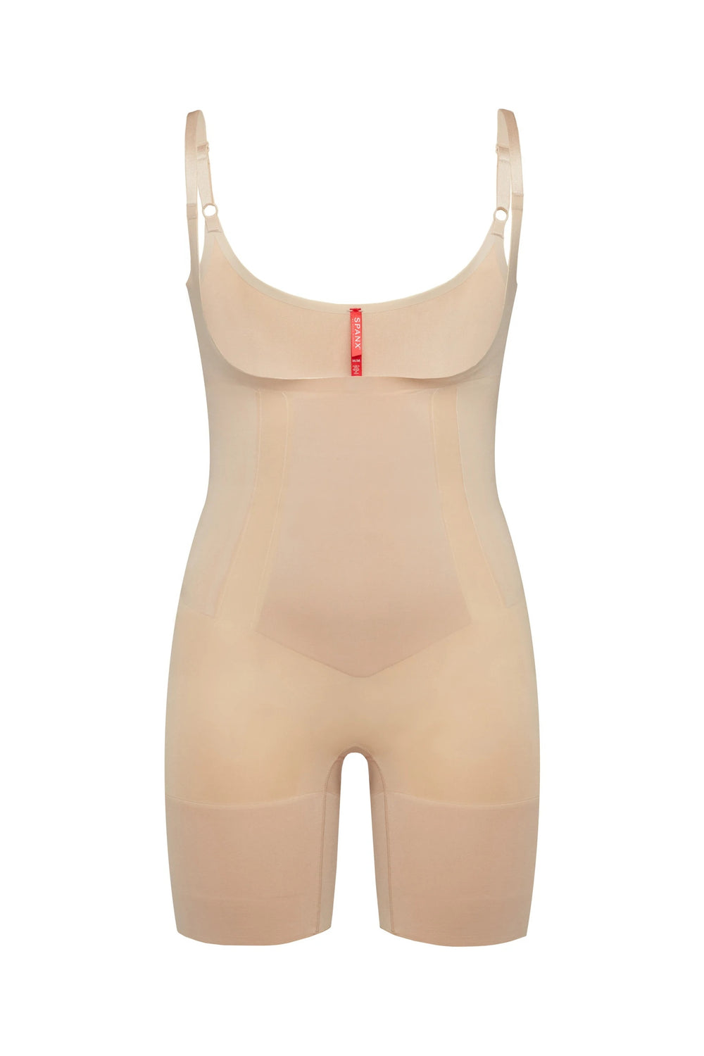 Thinstincts 2.0® Open-Bust Mid-Thigh Bodysuit- Champagne Beige – My Bare  Essentials