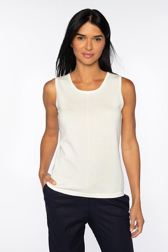 Seamed Tank Top Kinross Cashmere