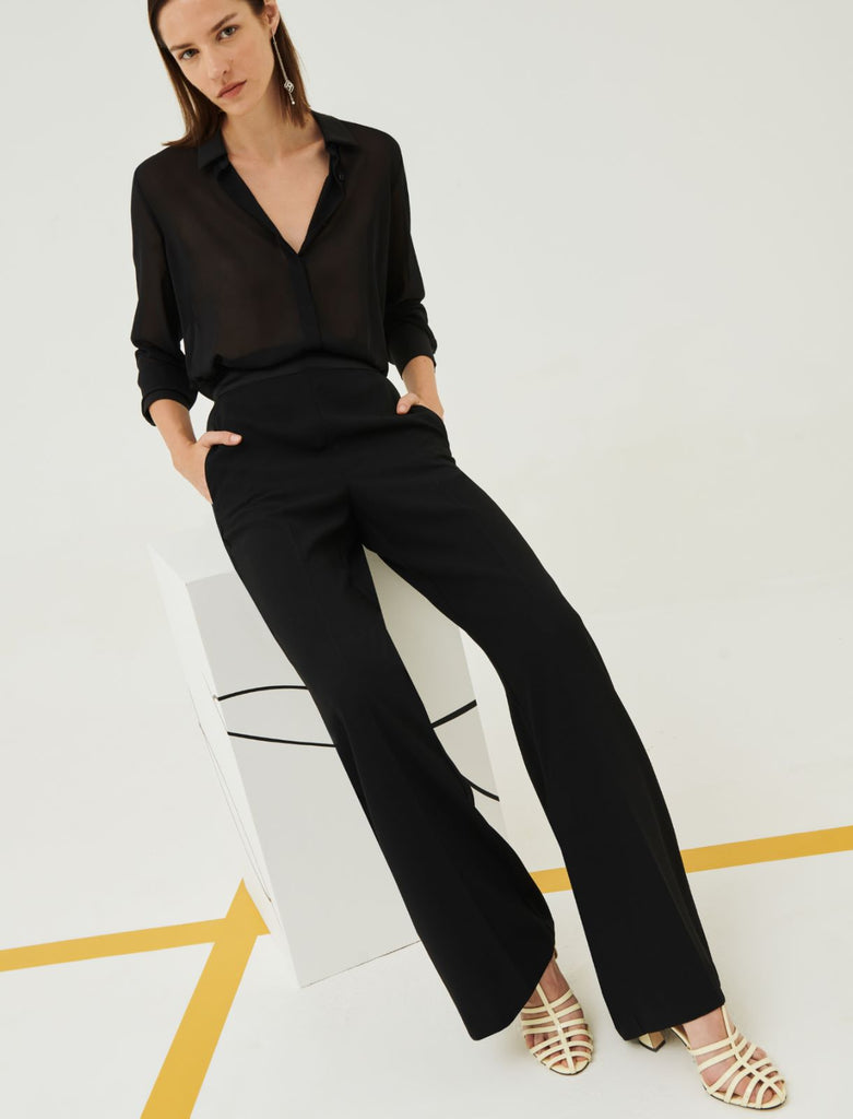 Satin Back Crepe Pant